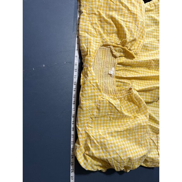 2 Terra & Sky Womens Shirts 3X Blouse sPurple Stripe & Yellow Gingham V-Neck - Picture 10 of 16